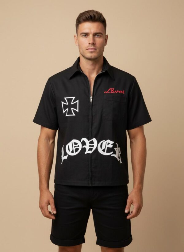 LVR - ZIPPER LOVER SHIRT - GINTIR BLACK
